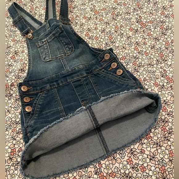 Girls Denim Overall Dress by True Craft-very good condition-Size 6x - Picture 4 of 14